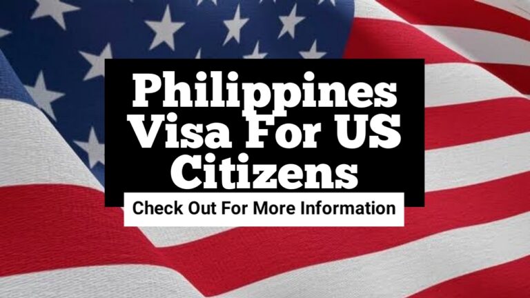Philippines Visa For US Citizens